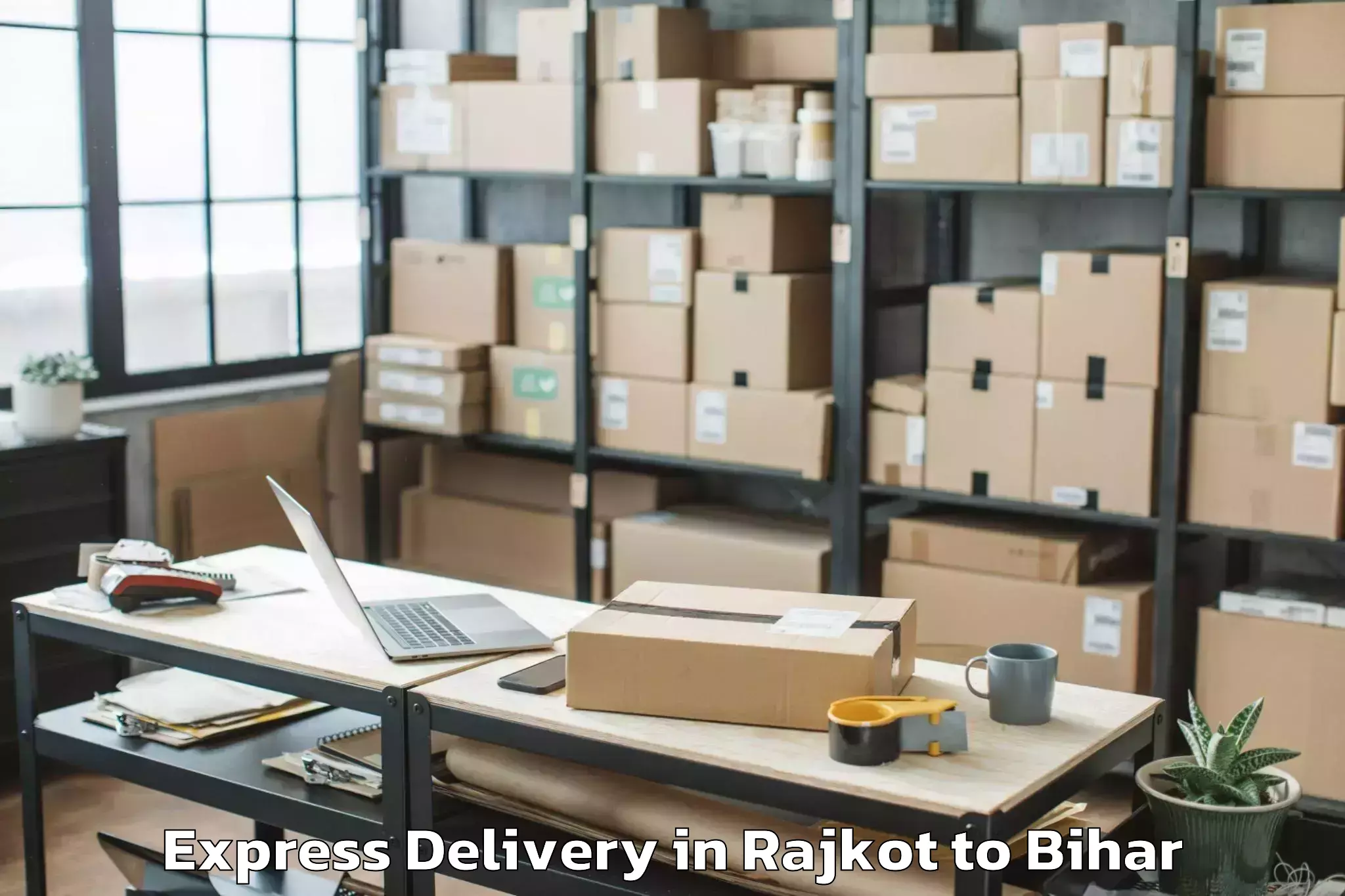 Book Rajkot to Pirpainti Express Delivery Online